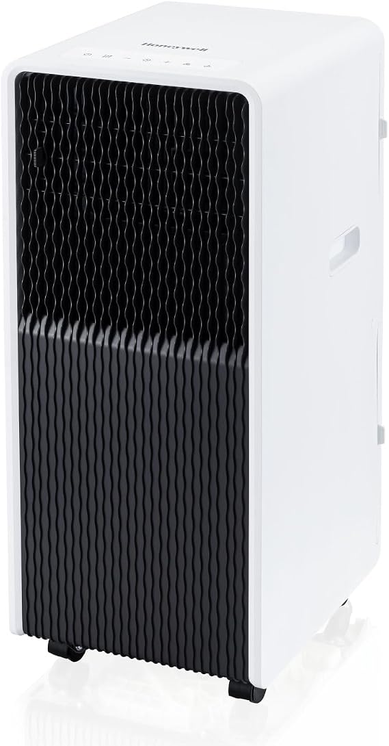 Honeywell 13,500 BTU Slim & Smart WiFi Portable AC with Fan, Dehumidifier, Alexa/Google Home Voice Control Cools Up to 660 Sq. Ft., HX4CESVWG0 (10,000 BTU SACC)