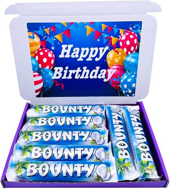 BountyChocolate Bars Gift Box 7 Bars Milk Chocolate Birthday Gift Hamper
