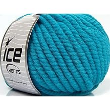 Turquoise Blue Merino XL Yarn - Super Bulky 100% Merino Wool 100 Gram (3.53 Ounces) 30 Meters (32 Yards)