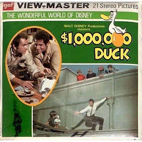 View Master Walt Disneys $1,000,000 Duck 3D 3 Reel Packet