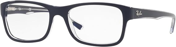 Ray-Ban unisex-adult Rx5268 Rectangular Prescription Eyeglass Frames