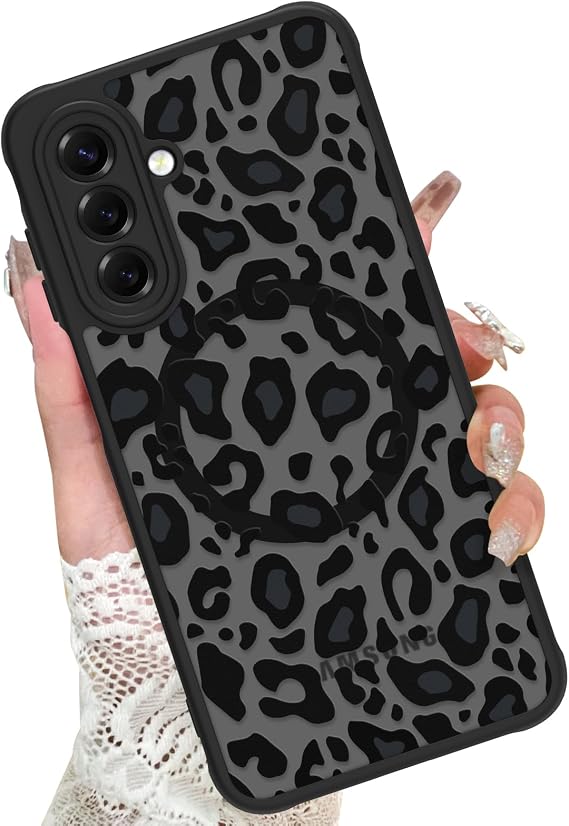 KANGHAR Case for Galaxy A17 Phone Case Leopard Printed Pattern