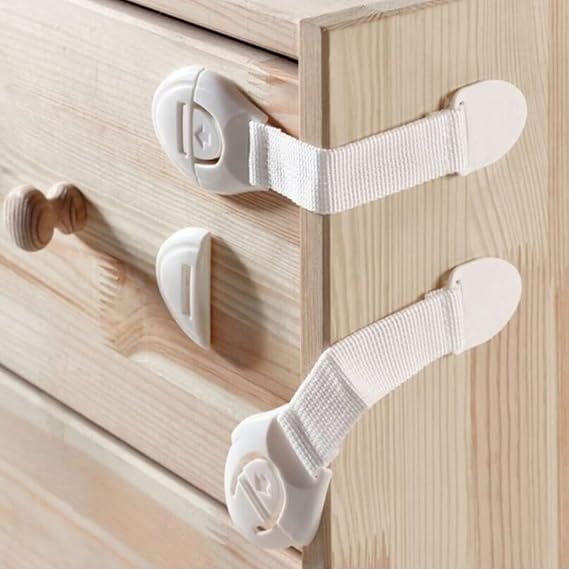 ideal baby Kids Drawer Lock And Cabinet Lock Baby Safety Protection Lock Protective Lock 10 Pieces