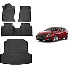 KELCSEECS フロアマット & カーゴライナー カスタム 日産アルティマ 2019-2024 全天候保護 TPE フロアライナー フロント&リア 列 フルセット アクセサリー ブラック