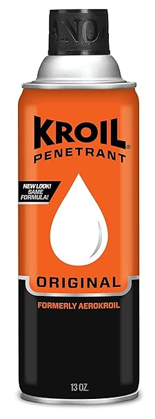 Kroil Aerokroil Penetrant - Rust Penetrating Lubricant - Corrosion Inhibitor Oil for Chains, Hinges & Stuck Metal Parts - Home & Industrial Use - Aerosol - 13 oz - 1 Pack (KS132)