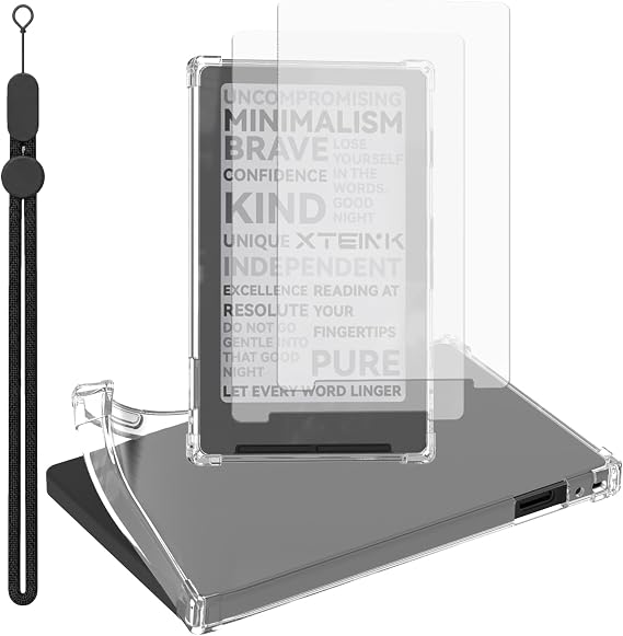 XTEINK X4 電子書籍リーダー用クリア保護ケース 2枚パック ウルトラクリア傷防止フィルム 軽量で耐久性のある保護 超薄型スキン Xteink X4 電子書籍リーダー用
