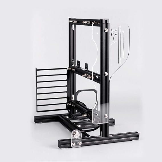 PC Test Bench ATX Test Bench Open Frame Computer Case ITX ATX MATX Open Air Case Water Cooling Fan Chassic Motherboard Test Bench (Black)