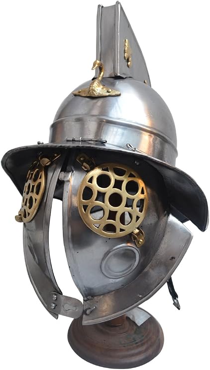 Roman Gladiator Helmet Heavy Duty 14 Gauge Helmet