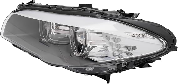HID Headlight with AFS for 2011-2013 BMW 5-Series 528i xDrive/535i /550i NON-GT/Touring/M5/ActiveHybrid 5 Models,Left Driver Side Replacement,Front Headlamp Clear Lens