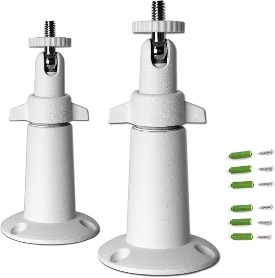 2 Pack Security Camera Wall Mount Bracket 1/4" Adjustable Mount
