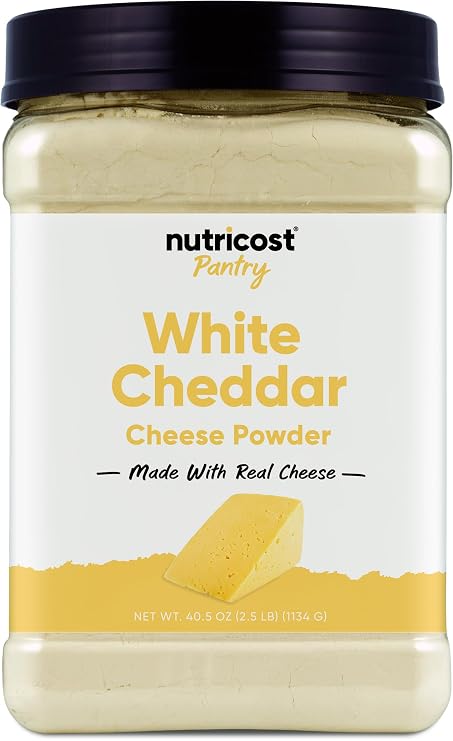 Nutricost Pantry White Cheddar Cheese Powder (2.5 LB) Powdered Cheese | Great for Cooking, Baking, Popcorn, and More!