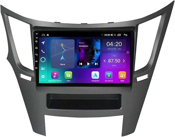 Car Stereo Double Din Android 14 Radio 9 Inch Touchscreen for Subaru Legacy Outback Multimedia Player Support Navigation/Android Auto/Carplay/Steering Wheel Controls,NF2