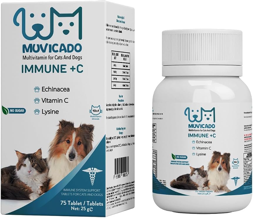 Muvicado Tablet Immune Vitamin C Supporting the Immune System of Cats and Dogs