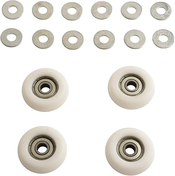 Diversified Usage Roller Wheel Pack Includes Four Units Compatible with Major Fitness Equipment Brands