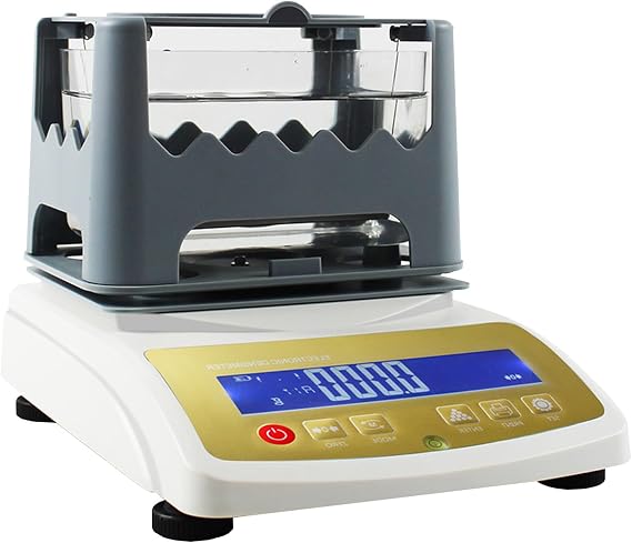Gold K Value Tester,Gold and Silver Density Meter,Digital Electronic Golds Purity Tester Machine,Precious Metal Densimeter Density Density Testers Karat Detector - 0.0001G/Cm3(120k)
