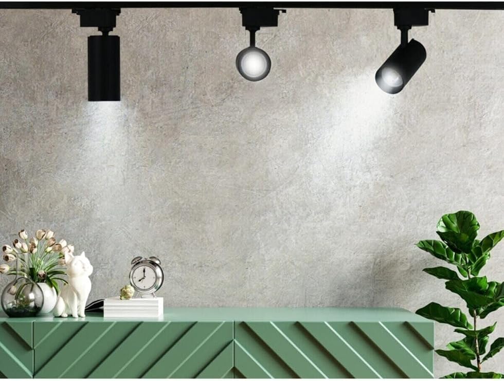 Ucuz Geldi Mini Ray Spot Set Gu-10 Duylu 3 Spot Lamba + 1 Mt Ray + 3 Gu10 Led Ampul Sarı Işık Siyah Kasa [Enerji Sınıfı F]