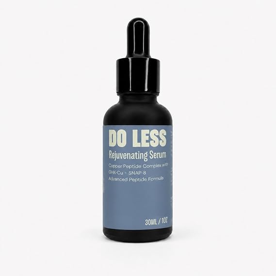 Do Less Rejuvenating Serum for Face, Lightweight Peptide Serum for Smooth, Firm Skin with GHK-Cu Copper Peptides & SNAP-8, 30ml / 1oz