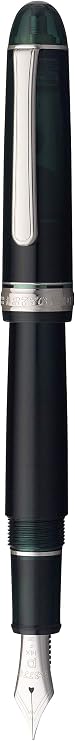Platinum Fountain Pen #3776 Century Rhodium Laurel Green Medium Point PNB-18000CR #41-3 Product Size: 5.5 x 0.6 inches (139.5 x 15.4 mm), Medium / 0.7 oz (20.5 g)