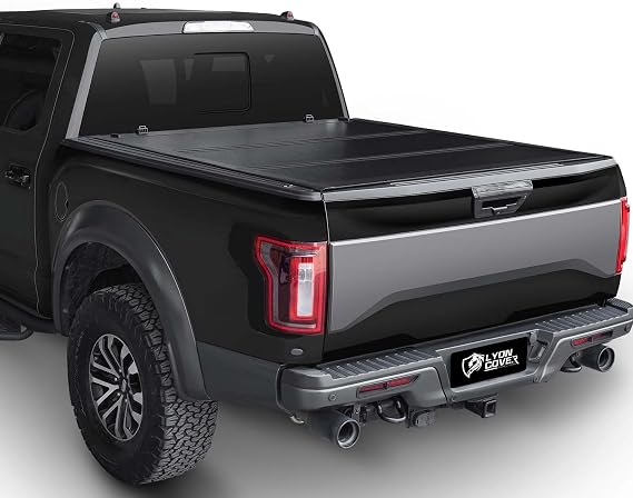 Hard Low Profile Tonneau Cover Compatible with 2009-2026 Dodge Ram 1500, 5' 7" Bed (67.4") with RamBox | FRP Hard Tri-Fold Truck Bed Cover | LN-LPRO