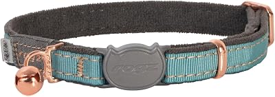 Rogz Urban Cat Safety Collar SmallMedium - Turquoise Moon