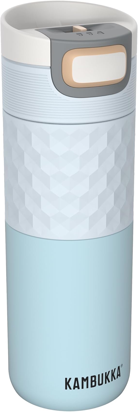 Kambukka ETNA Breezy Blue Thermal Mug 500 ml Coffee Mug to Go Made of Stainless Steel Leak-Proof & Leak-Proof Insulated Travel & Coffee Mug Keeps 9 Hours Hot / 18 Hours Cold