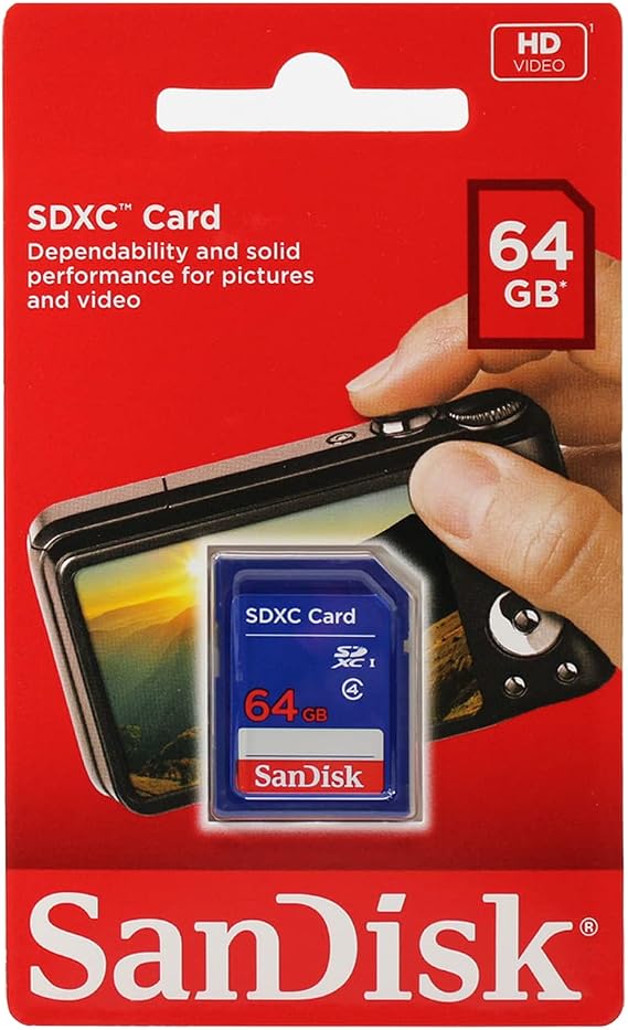 SANDISK 64 GB Class 4 SDXC Flash Memory Card (SDSDB-064G-B35)