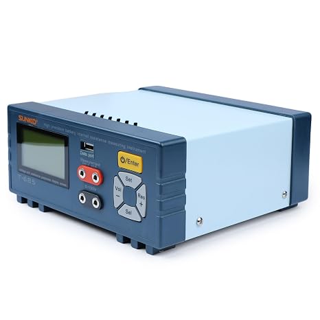 T-685 Battery Tester High Precision Intelligent Lithium Battery Pack Internal Resistance and Voltage Analyzer with LCD Display for 18650, LiFePO4, LiPo Battery Parameter Testing