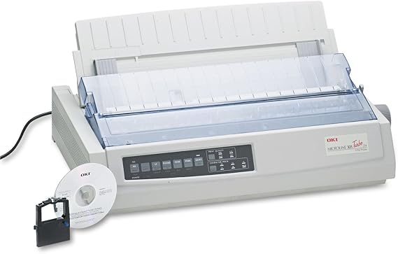 Oki MICROLINE 321 Turbo/n Dot Matrix Printer (62415501),White