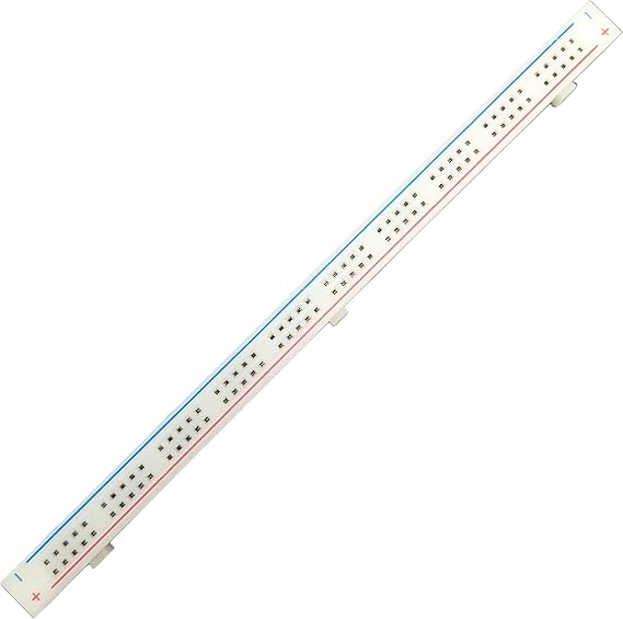 Solderless Breadboard Bus Strip with 100 Tie Points, 6.5" x 0.3" by Electronix Express