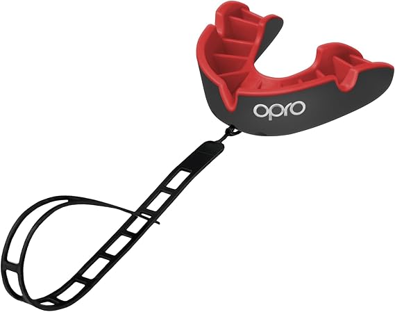 OPRO Precision Fit Youth Moldable Mouth Guard with Strap, Essential Fit