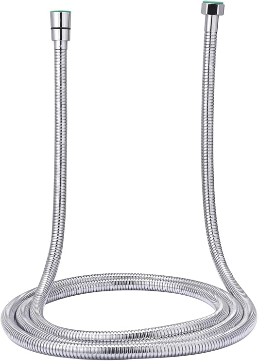 SR SUN RISE 2.45 Meters/96 Inches/8 Ft. Flexible 304 Stainless Steel Replacement Shower Hose Extra Long with Brass Fittings.Explosion-Proof. Polished Chrome