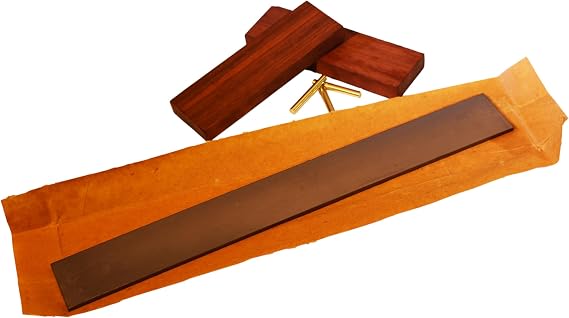 Knife Making Supplies include 1095 Knife Blades,Knife Scales Wood,Knife Handle Pins Brass for DIY Knife Making kit