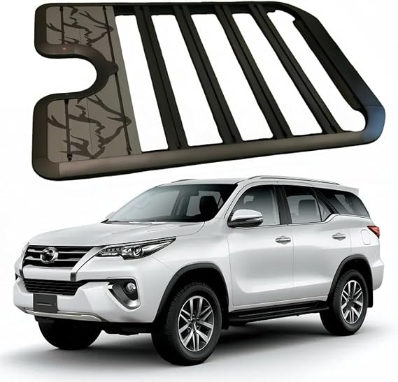 Aluminum Roof Rack Platform Cargo System Carrier Fits for Toyota Fortuner 2016-2025 Adjustable Rust-Proof Flat Luggage Racks Rooftop Storage Carrier