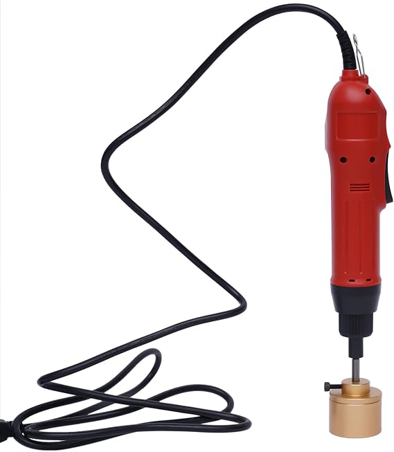 Electric Bottle Capping Machine, Handheld Bottle Capper with Balancer Silicone Rubber Ring Wrench Bottles Sealing Machine for Diameter 0.39-11.18 Inches Circular Lid