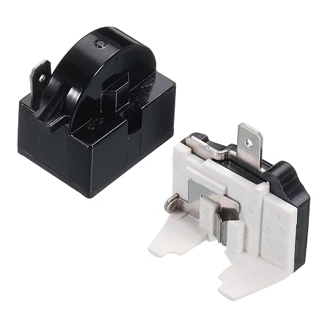 sourcing map Refrigerators PTC Starter Relay 1 Pin 4.7 Ohm Overload Protector 1/2HP for Fridges Beverage Freezers