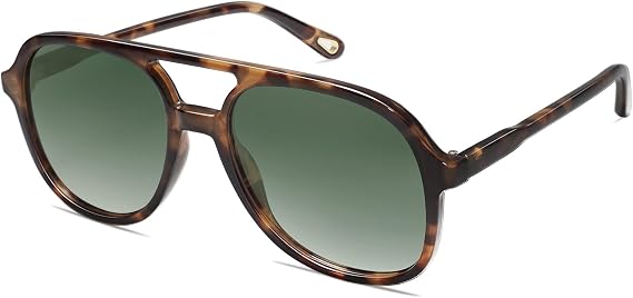 SOJOS Retro Polarized Aviator Sunglasses Womens Mens SJ2174 | Classic 80s 90s Vintage Trendy Square Aviators UV400 Protection TAC Lens Trending Fashion Sunnies