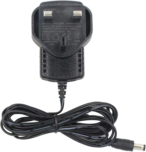 9V 1A Power Supply Adapter, DC Jack Center Positive, Plug 5.5mm x 2.1mm, for Arduino UNO, Mega, Exercise Bike, Tapo Camera and more