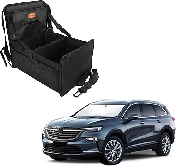 Kids Car Organizer Backseat and Windshield Sun Shade for with 2018-2023 2024 2025 Buick Enclave Accessories Easy to Fold and Clean Organizer and Protector Block UV Rays Heat Keep Your Cars Cool