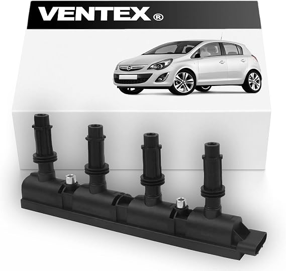 VENTEX® Ignition Coil Pack VXS1701 Compatible with Vauxhall Corsa 2010-2019 1.2 1.4 Astra Mokka