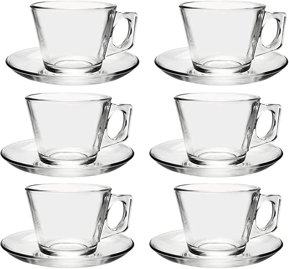 Pasabahce 12-Piece Vela Cups With Saucers Set