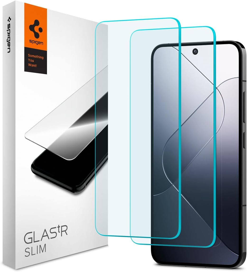 Spigen Xiaomi 1314 Glass Film 9H Hardness Shatterproof Xiaomi 1314 Compatible Protective Film Pack of 2