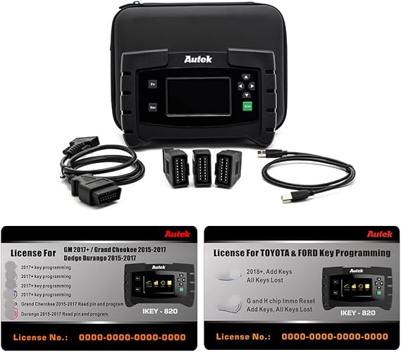 IKEY820 Pro OBD2 Remote Programming Tool Full Package with 2 All Licenses