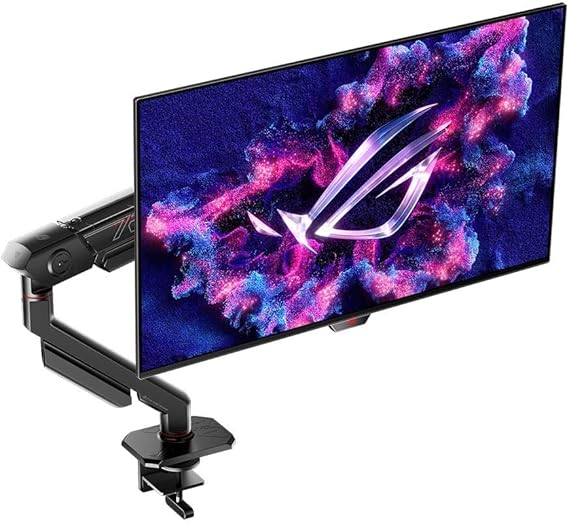 ASUS ROG PG27AQDM-R 27 Inch 1440p 240Hz OLED Gaming Monitor | QHD ,0.03ms,True 10-bit, G-SYNC Compatible, 99% DCI-P3,DisplayWidget Center, for PS5 and Xbox ,Monitor Arm Included