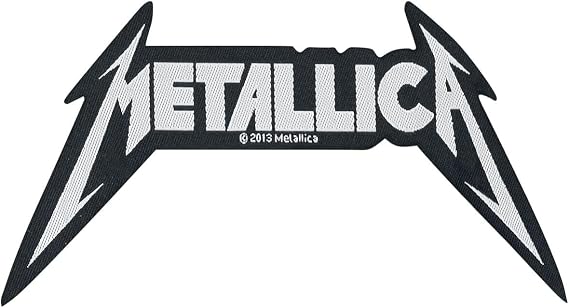 Metallica Men's Shaped Logo Woven Patch White