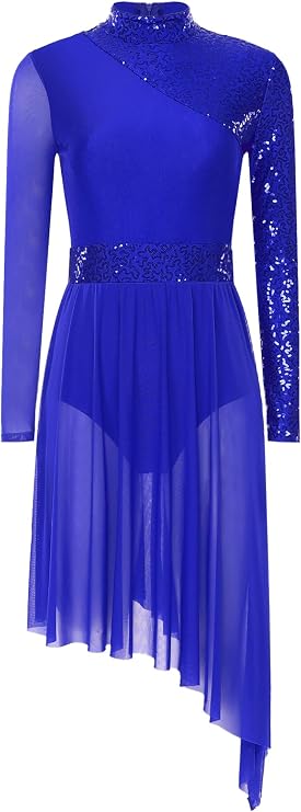 Women's Sparkly Lyrical Dance Costume Contemporary Dancewear