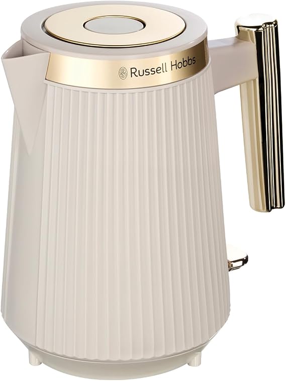 Russell Hobbs Kettle, Brontë Stone 1.7L Stylish Matte & Chrome Design 3000W