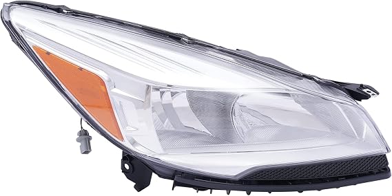 Headlight For Ford Escape 2013-2016 Halogen Headlamp Right Passenger Side Light Source Right Replacement Headlight Assembly (Not Included LED Daytime Running Light) (1* Right Passenger Side)