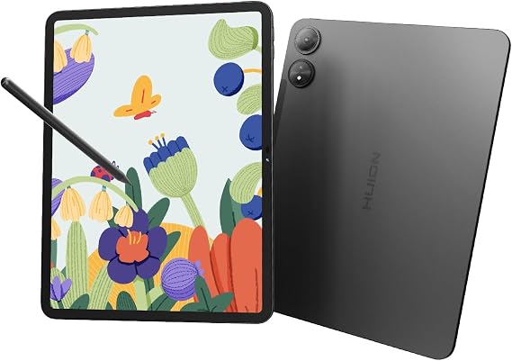 HUION Kamvas Slate 13 Standalone Drawing Tablet, 12.7 Inch No Computer Needed 2K QHD Resolution Digital Art Tablet, Full-Laminated Screen with H-Pencil, 8G+256G, Android 14, 10000mAh Battery Portable