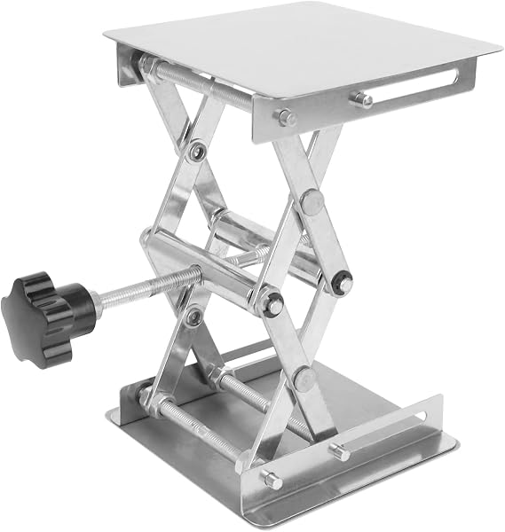Scientific Lab Jack -100 x 100Mm Table Shelf Stainless Lab Stand Lifter Scissor Lab Lift For Experiment