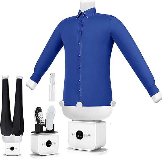 Aironox Automatic Ironing Machine 2026, 8-Minute Fast Steam Iron with Adjustable Temperature, 360° Full Coverage Drying for Shirts Pants Shoes Standard Version